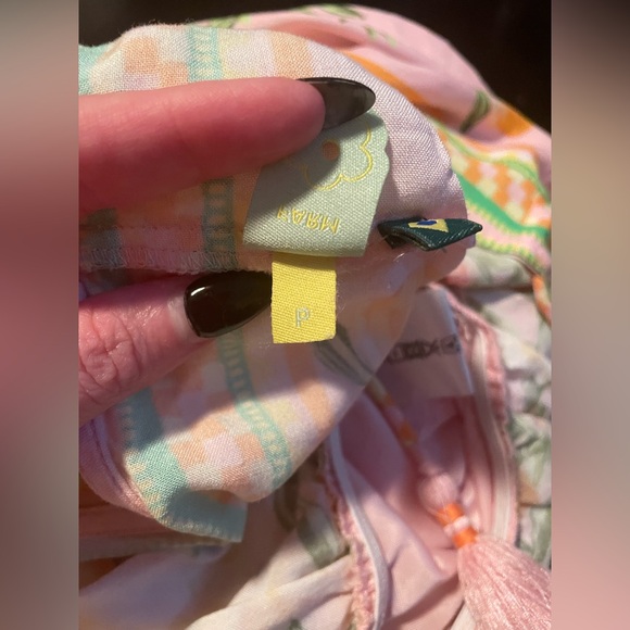 FARM Rio Pink Floral Blouse with Yellow Accents - Picture 7 of 7